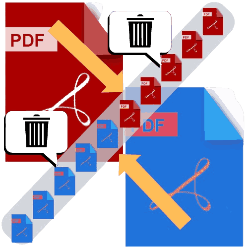 Showing merge PDF files by selection PDF pages