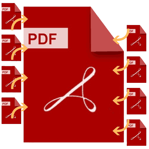 Showing combine number of PDF files into a single PDF file by PDF Combiner