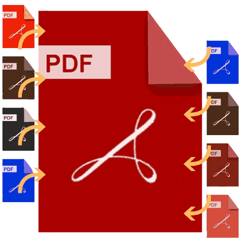 Showing merge number of PDF files into a single PDF file by PDF Merger